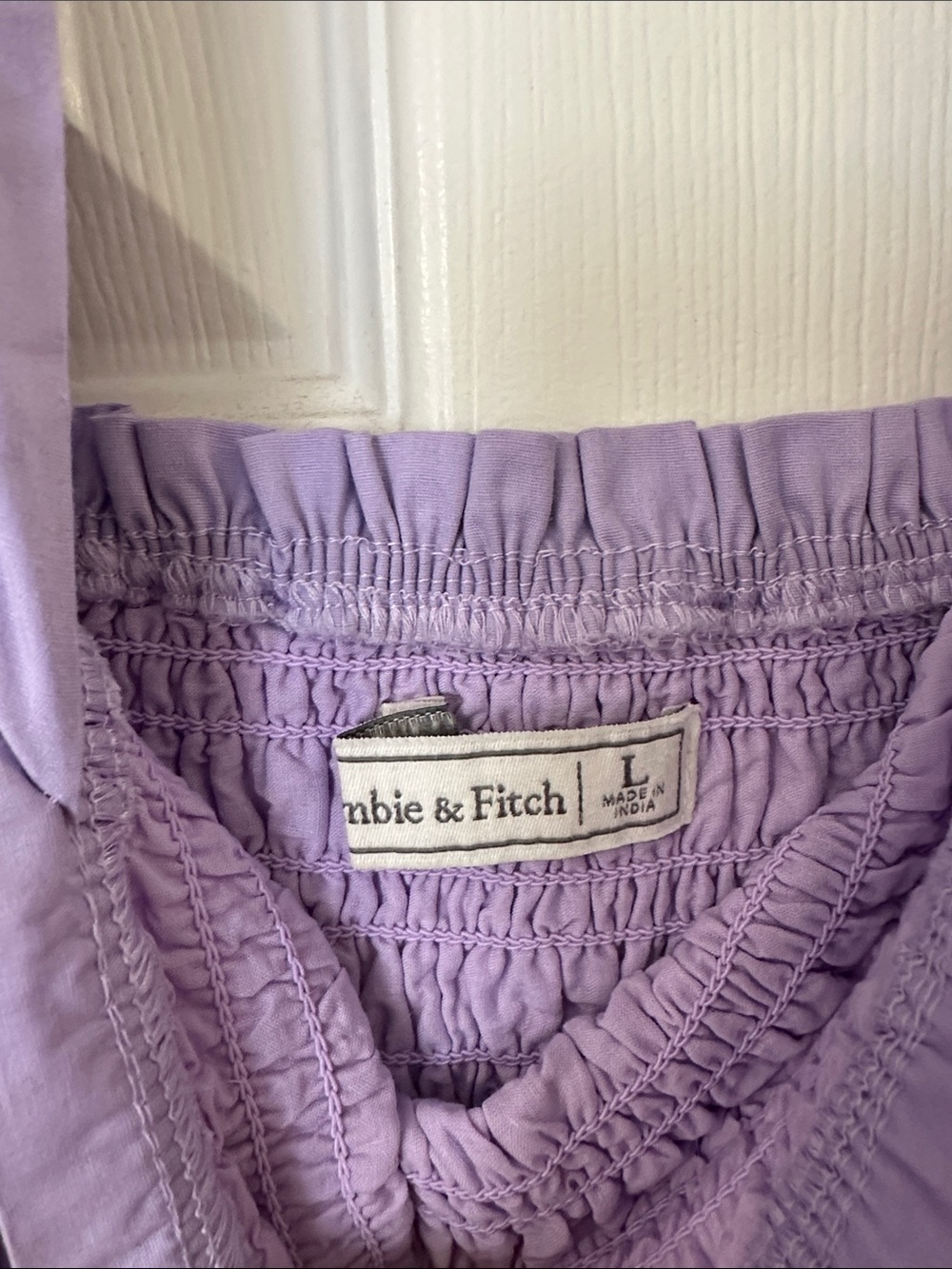 Abercrombie & Fitch Lilac Smocked Dress - Picture 2 of 2